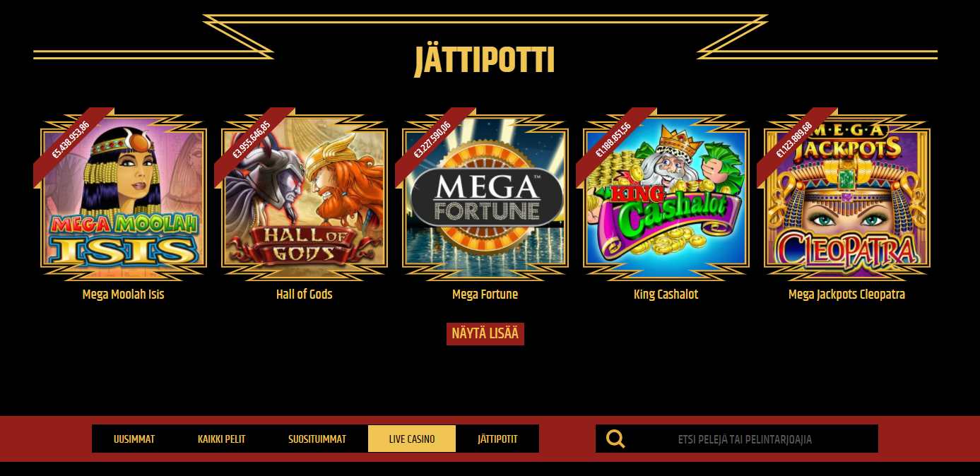Metal Casino jackpotit
