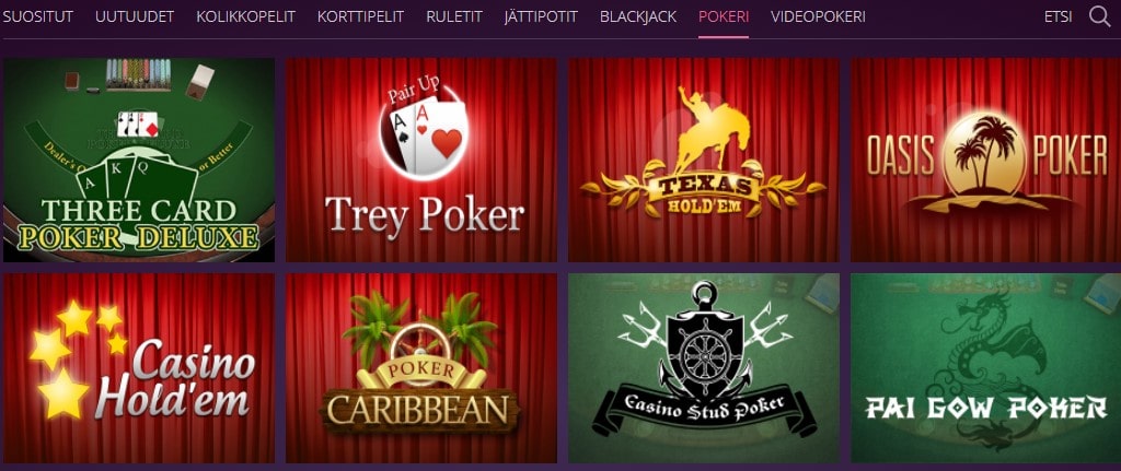 Malina Casino pokerit