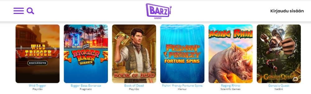 Barz Casino kolikkopelit