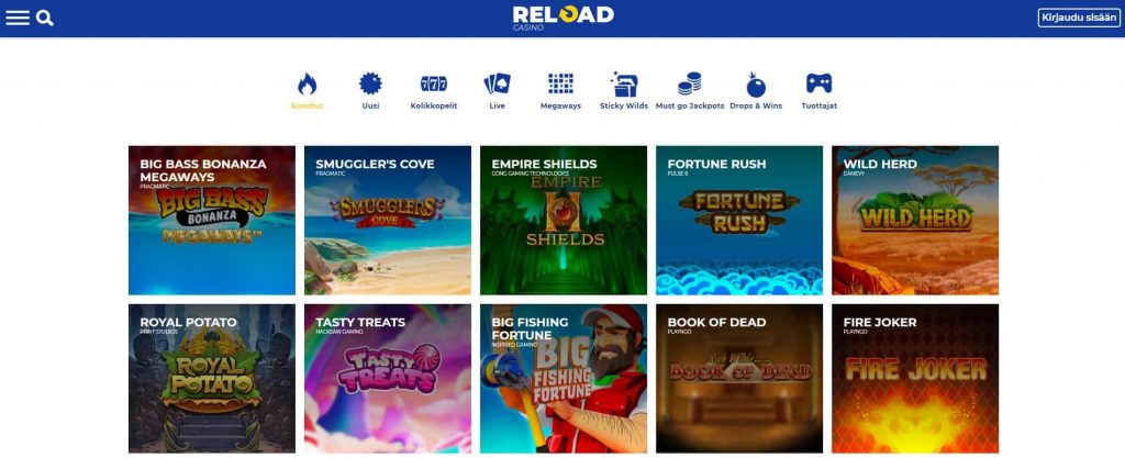 Reload Casino kolikkopelit