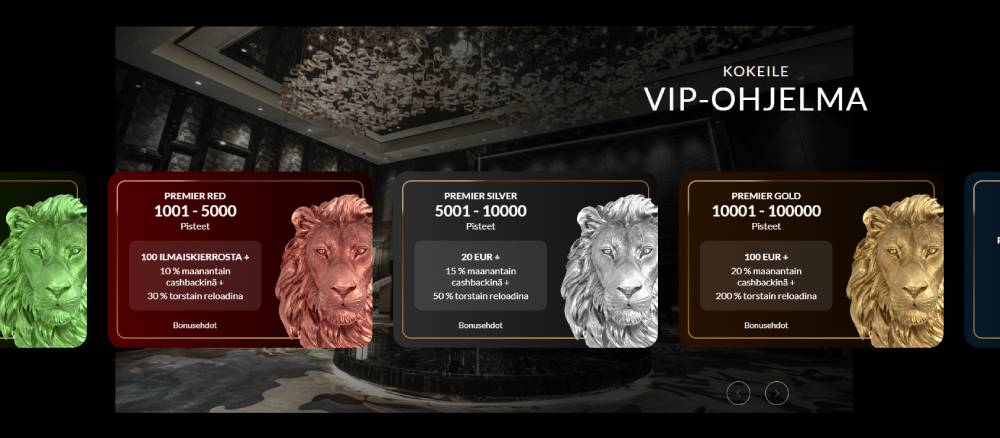 Premier Casino VIP-ohjelma